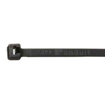 Heat Stabilized Miniature Plenum Rated UV Weather Resistant Cable Tie Black PLT1M-M300
