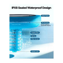 45,000 Gal Solar Copper Pool Ionizer Round Floating Pool Water Cleaner & Purifier with Copper Anode