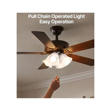 Replacement Ceiling Fan Light Kit Module Four Bulb Fixture with Pull Chain Control