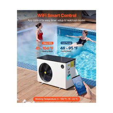 70,730 BTU Electric Pool Heat Pump 14.50–70.22k BTU/h Heating Capacity All-DC Inverter WiFi & App Control for Above & In-Ground Pools Up to 19812 Gallons