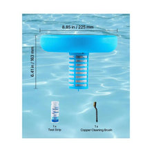 45,000 Gal Solar Copper Pool Ionizer Round Floating Pool Water Cleaner & Purifier with Copper Anode