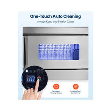 Heavy Duty 220 LBS/24H Commercial Freestanding Ice Maker Machine with Stainless Steel Worktop