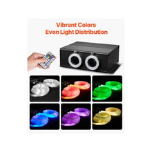 20W High Density Twinkle Fiber Optic Star Ceiling Lighting Kit With Bluetooth 900 pcs