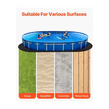 12 x 24 Ft Oval Pool Liner Underlayment Pad Heavy Duty Protective Mat for Puncture and Wear Resistance