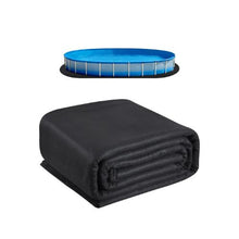 15 x 30 Ft Oval Pool Liner Protection Pad Heavy Duty Geotextile Underlayment for Above Ground Swimming Pools