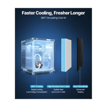 Stainless Steel Compact 1.6 Cu.Ft Single Door Mini Refrigerator with Freezer Compartment for Home & Office