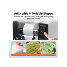 80KG/24H Commercial Snowflake Ice Machine 176.4 LBS Daily Ice Production for Bakery & Cafe