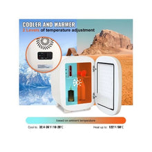 Compact 4L Mini Cosmetic Refrigerator with Cooling & Warming Function for Cosmetics and Beverages White