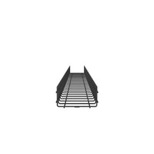 Powder Coated Steel Cable Management Basket Black PWB4X18BL
