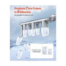 26 Lbs/24H Fast-Making Countertop Ice Machine with Self-Cleaning Function for Kitchen & Entertaining
