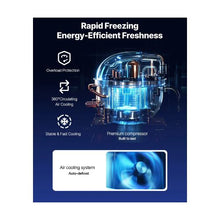 72 Inch Commercial Undercounter Freezer Worktable 3 Door Stainless Steel Food Prep Freezer with Casters and LED Lighting