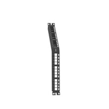 24 Port NetKey Unshielded Flush Modular Patch Panel Angled Black NKPPA24FMY