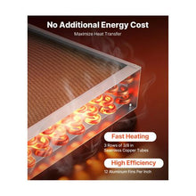 190K BTU 22 x 22 inch Water-to-Air Heat Exchanger with Copper Tubes and Aluminum Fins