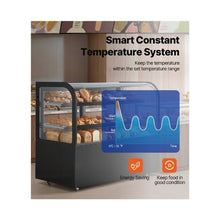 17.6 Cu.Ft. Commercial Curved Refrigerated Dessert Display Case, 550L Bakery Showcase with TURBO Cooling