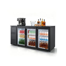 19.6 Cu. Ft. Commercial 3-Door Back Bar Cooler Refrigerator for Restaurant & Bar Beverage Display Cooler