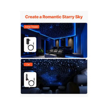 20W High Density Twinkle Fiber Optic Star Ceiling Lighting Kit With Bluetooth 900 pcs