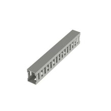 PVC Narrow Slot Wiring Duct Base with Cover International Gray MC25X37IG2