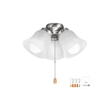 3000K Warm White Replacement LED Ceiling Fan Light Fixture 3-Light Decorative Style