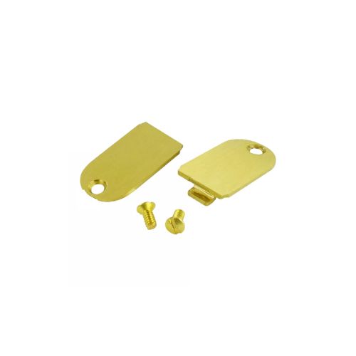 Replacement Brass Blanking Plugs For Low Voltage Keystone Openings Brushed Brass FB-BRPLGLV
