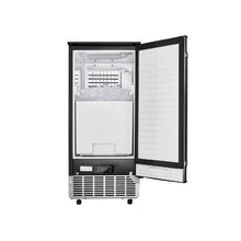 Compact Commercial 80 Lbs/Day Undercounter Built-In Ice Maker with Stainless Steel Door for Flexible Installation