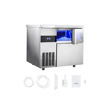 265 LBS/24H Commercial Ice Maker Machine with Stainless Steel Worktop & Self-Cleaning Function