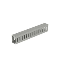 PVC Narrow Slot Wiring Duct Base with Cover International Gray MC25X37IG2