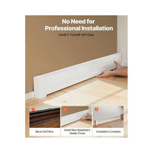 5 ft Basic Baseboard Heater Cover Replacement White Steel Front Cover Easy-to-Install