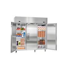  72 Inch Wide Commercial Reach-In Refrigerator and Freezer Combo Stainless Steel 3 Door Upright Food Storage Unit with 51 Cu.Ft