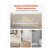 5 ft Basic Baseboard Heater Cover Replacement White Steel Front Cover Easy-to-Install