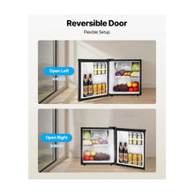 Stainless Steel Compact 1.6 Cu.Ft Single Door Mini Refrigerator with Freezer Compartment for Home & Office