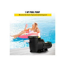 1 HP Dual Voltage 110V/220V Above Ground Swimming Pool Pump with High-Flow Water Circulation