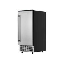 Compact Commercial 80 Lbs/Day Undercounter Built-In Ice Maker with Stainless Steel Door for Flexible Installation