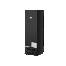 9.7 Cu.Ft Commercial Glass Door Display Refrigerator with Customizable Light Box Adjustable Shelves Soft LED Lighting for Shops & Home Black