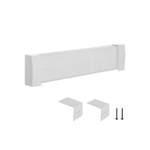 Easy-to-Instal 3 ft Premium Baseboard Heater Cover Replacement Heavy-Duty Steel Front Cover White
