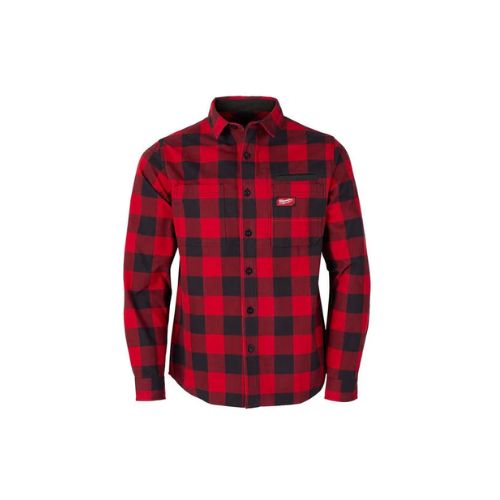 Men’s Heavy Duty Workwear Flannel Shirt Red M551R-3X