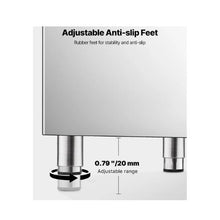 250 lbs Commercial Ice Storage Bin with Anti-Slip Adjustable Rubber Feet for Restaurant Hotel and Beverage Shops