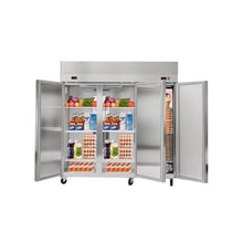  72 Inch Wide Commercial Reach-In Refrigerator and Freezer Combo Stainless Steel 3 Door Upright Food Storage Unit with 51 Cu.Ft