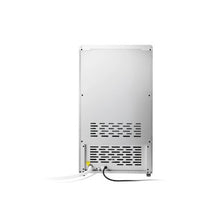 High Capacity Freestanding Commercial Ice Maker Machine with Pump 130 lbs/24H and 33 lb Storage Bin