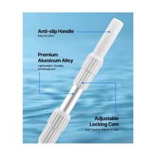 15–20 Ft Heavy Duty Telescopic Pool Cleaning Pole Adjustable Pool Pole for Skimmer Brush & Vacuum Head