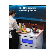 265 LBS/24H Commercial Ice Maker Machine with Stainless Steel Worktop & Self-Cleaning Function
