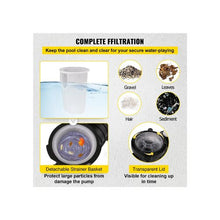 1 HP Dual Voltage 110V/220V Above Ground Swimming Pool Pump with High-Flow Water Circulation