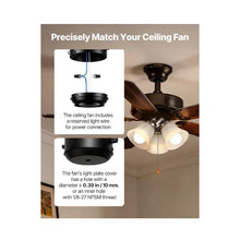 3000K Warm White Replacement LED Ceiling Fan Light Fixture 3-Light Decorative Style