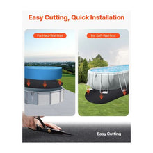 15 x 30 Ft Oval Pool Liner Protection Pad Heavy Duty Geotextile Underlayment for Above Ground Swimming Pools