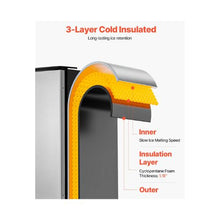 Compact Commercial 80 Lbs/Day Undercounter Built-In Ice Maker with Stainless Steel Door for Flexible Installation