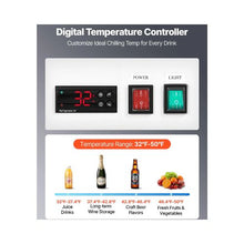 Commercial Double Door Glass Showcase Refrigerator 35.3 Cu.Ft / 1000L Upright Beverage Merchandiser Cooler with LED Lighting & Adjustable Shelving