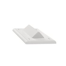 4 Port Horizontal Sloped Faceplate With Label Pocket White NK4HSFWHY