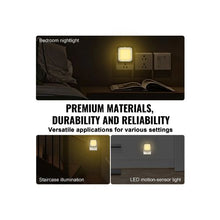 Low Power Plug In Warm White LED Night Light with Dusk-to-Dawn Sensor for Indoor Use 2 Pack