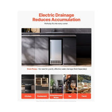 Compact Commercial 80 Lbs/Day Undercounter Built-In Ice Maker with Stainless Steel Door for Flexible Installation