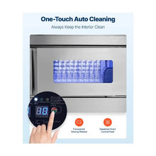 265 LBS/24H Commercial Ice Maker Machine with Stainless Steel Worktop & Self-Cleaning Function