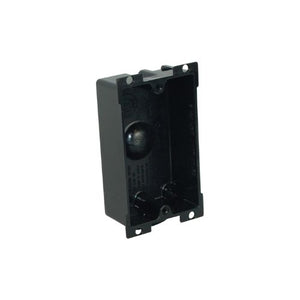 PVC Single Gang Insulated Electrical Non Metallic Outlet Box Black P-108E (Pack of 24)